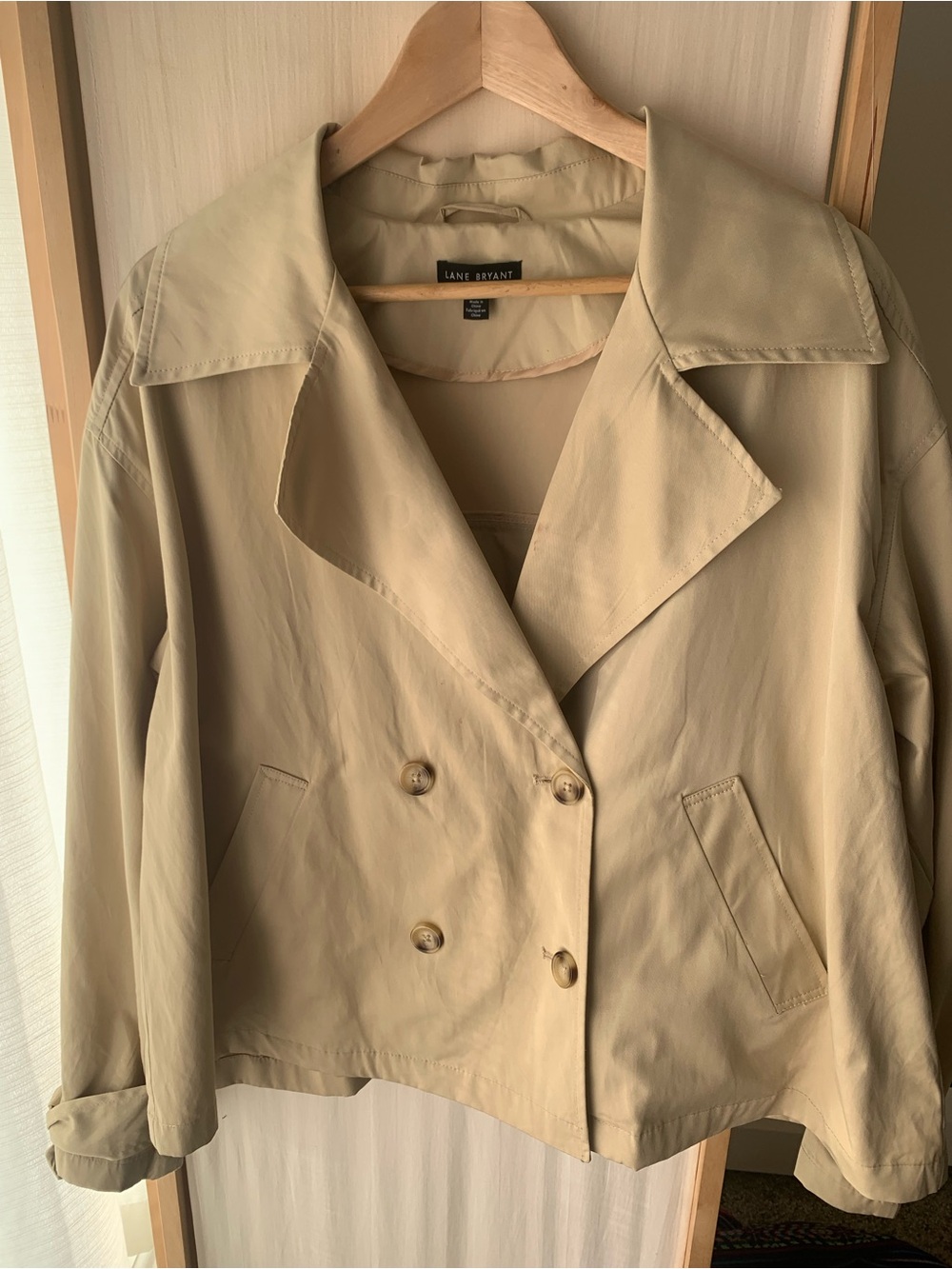 Lane Bryant Double Breasted Coat Oversized